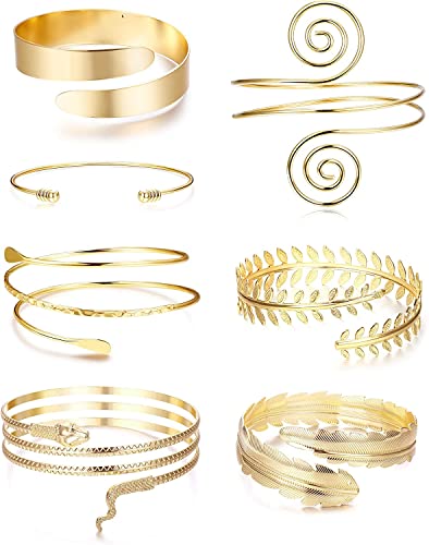 XFSRG Armband Set Damen - 4 Stück Gold Armreife Verstellbar