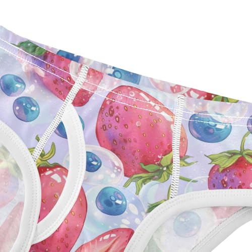 Wusikd Strawberries Boys' Underwear Cotton Boys Briefs Soft Toddler Underwear 2T4