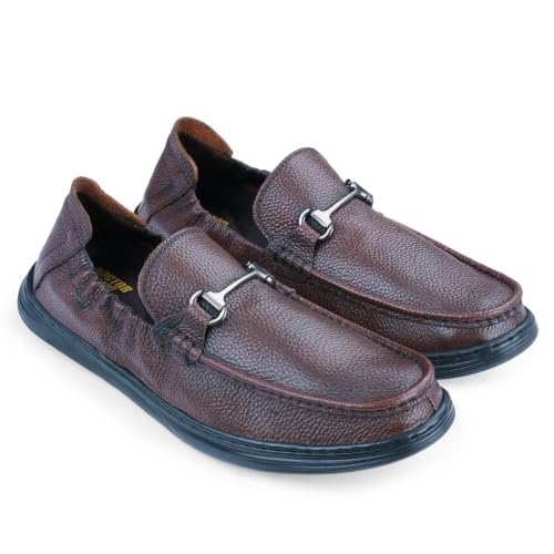 Image of DOCTOR EXTRA SOFT Classic Genuine Leather Formal Shoes for Men with Memory Foam Cushion| Ultra Lightweight & Comfortable|Stylish & Flexible|Parties,Occasions,Office,Wedding,Casual|Black Slip On D-805