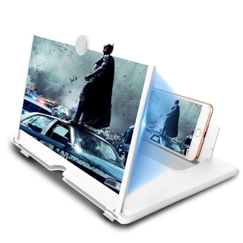 SagTuol Amplificador de Pantalla para movil, Lupa para móvil 10 Pulgadas, 3D HD Amplificador Pantalla movil para Ver películas y vídeos para Todos los Smartphones