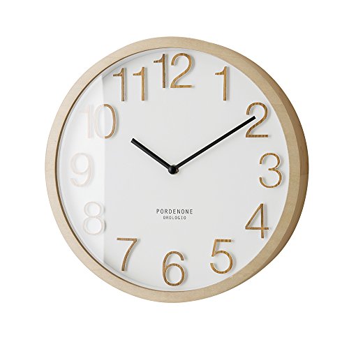 電波時計 壁掛け Plock プロック ホワイト インターフォルム CL-2940WH CL-2940WH