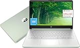 HP Laptop 14' for Students & Home, 1 Year Office 365, 4GB RAM, 256GB Storage(128GB UFS + 128GB SD Card), Intel Quad-Core Processor(Beat i3-1115G4), Wi-Fi 6, Webcam, USB C, Win 11 Pro