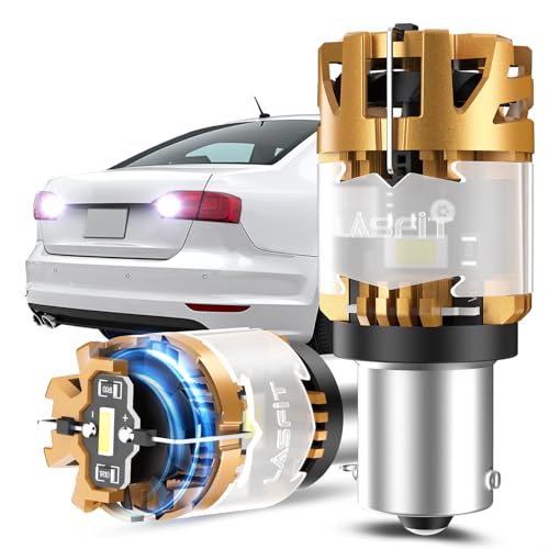 Image of LASFIT D2 1156 LED Bulb White Built in Resistor Reverse Lights Automotive Backup Light Upgrade Bright Canbus Ready Anti Hyper Flash Error Free, 2pcs