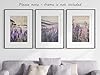 Eviepops Prints French Lavender Hills Wall Art Set of 3 Unframed Poster Prints, Digitally Printed Quilted Tapestry Style, Living Room Bedroom Bathroom Poster Home Decor, Purple Shades and Green (A4) #2