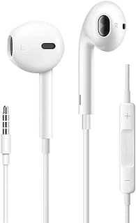 【2020最新版】有線イヤホン、ソケット直径3.5mmサイズ、高音質、用途が幅広く、iphoneイヤホン、アンドロイド携帯イヤホン、パソコンイヤホン、タブレットイヤホンなどとします、この有線イヤホンは使いやすく、持ち運びにも便利です‘LEDリングライト (黒2 (white)