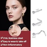 AceFun Zestaw Do Piercingu Profesjonalny Dla Wszystkich Piercingów, Igły Do Piercingu 14G 16G 18G 20G, Stal Nierdzewna, Do Ucha, Nosa, Przegrody Nosowej, Pępka, Sutka, Warg, Brwi, Uśmiechu, Biżuteria