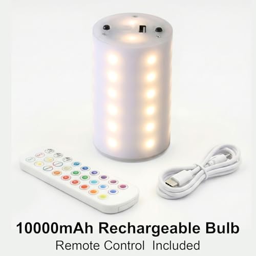 Ampoule de rechange pour applique murale rechargeable 3CCT et RVB longue durée - 3