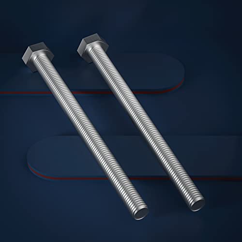 Image of 5 /16-18 x 6 inch (1 /2 to 6 inch Optional) Hex Head Screw Bolt, Stainless Steel 18-8(304), Fully Threaded,10pcs