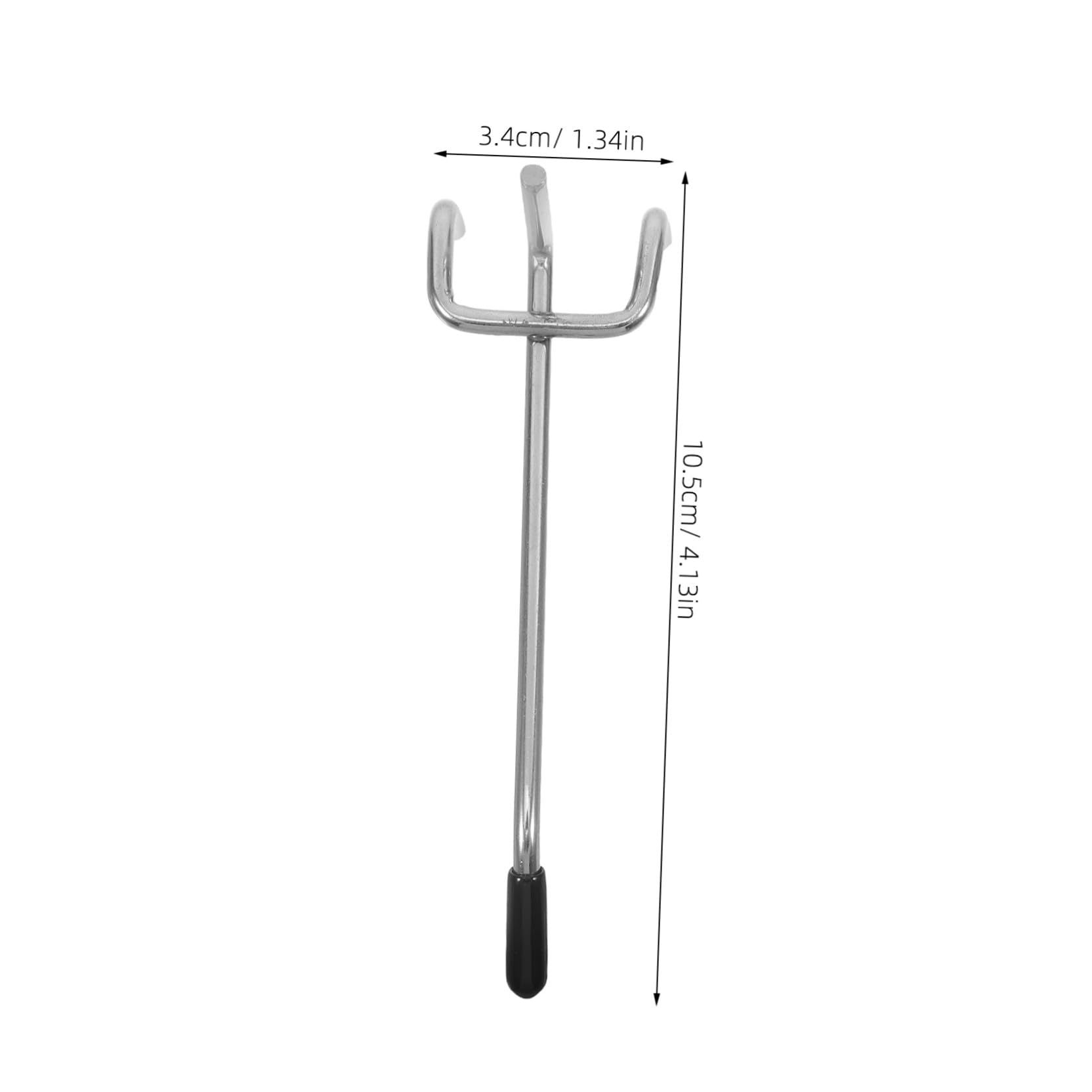 ULTECHNOVO Ganci per Pannelli Forati in Ferro 1/4 e 1/8 Pollice 50pezzi Spaziatura 2,5cm per Scaffalature Garage Ufficio e Supermercati