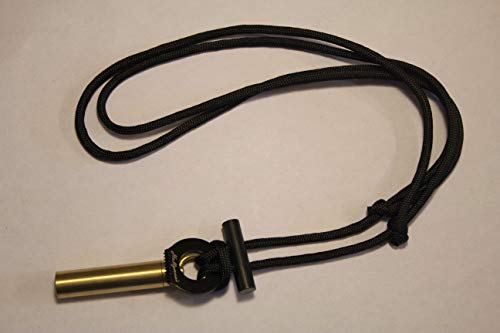 Ultimate Survival Fire Starter Paracord Necklace - Light Adjustable 550 Paracord EDC & Bushcraft Gear with Ferro Rod & Scraper - Waterproof Wilderness Emergency Lanyard for Camping