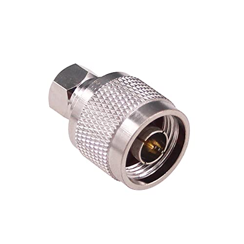 Adaptador coaxial N tipo macho a F tipo macho 2 piezas miniatura 5