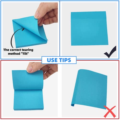 OWLKELA 800 Stück Sticky Notes, Haftnotizzettel, Haftnotizen zum Markieren und Hervorheben von Seiten, Schreibbar, Repositionierbar Fläche/Einheit