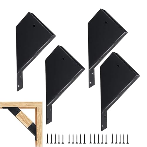 Kit de soporte para pérgola, soporte de ángulo de pérgola resistente de 45 grados, soportes de cenador de ángulo de 45 grados, soporte de esquina exterior resistente para pérgola, pabellones