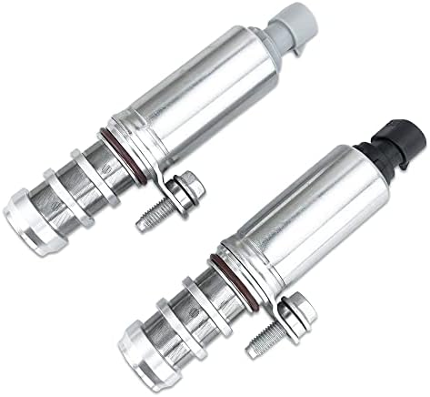 Set of 2 Camshaft Position Actuator Solenoid Variable Valve Timing VVT Compatible with Buick Chevy Cobalt Malibu HHR Equinox Pontiac G5 G6 Saturn 2.0L 2.2L 2.4L Replacement for 12655420 12655421
