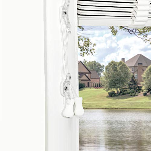 Dalix Windows Blind Tassels Cord Knobs Vertical Horizontal Parts White 10 Pack #TOP3