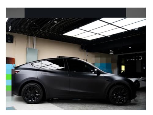 Image of HOME13 Solid Matte Black Vinyl Car Wrap Sheet Sticker and Decal Auto Car & Bike Vehicle Motocycle Air Release Bubble Free Self Adhesive (12 x 75, Matte Black)