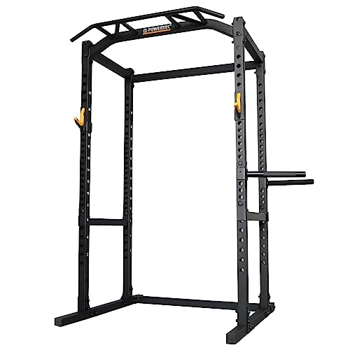 Powertec Workbench Power Rack And Squat Rack, Home Gym Equipment, 1000 Lbs Max Load - Durable Strength Training Equipment With Multi-Grip Bar, Dip Handles, J-Hooks - Power Cage #TOP1