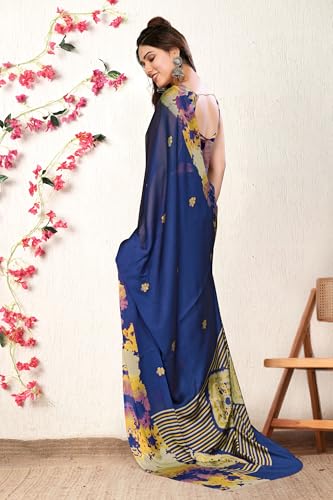 Image of MIRCHI FASHION Saree for Woman Chiffon Tie Dye Printed | Lightweight Daily Wear Women's Sari with Unstitched Blouse Piece (Available in 10 Colors)
