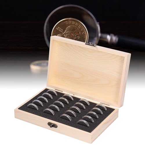 Boîte de rangement pour pièces en bois à 20 compartiments - 6