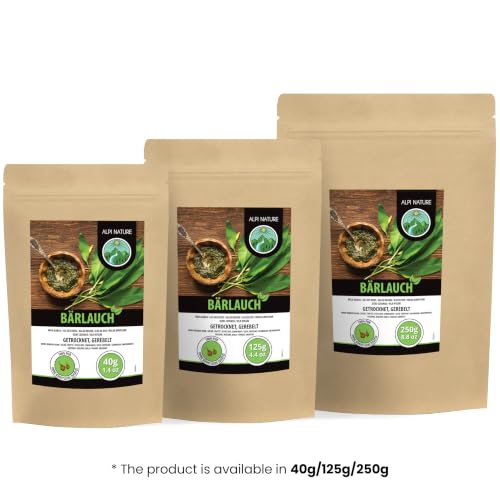 Miniatura 8 de Alpi Nature Ajo Silvestre 125g, Condimento De Hojas De Ajo Silvestre Secas Y Picadas Para Cocinar