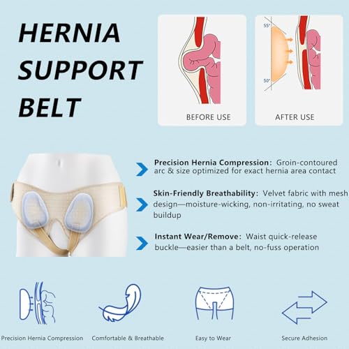 Faja Hernia Médica Ajustable para Hombres y Mujeres Grande miniatura 2