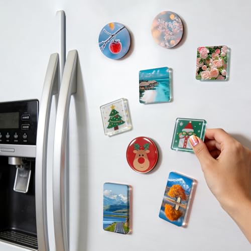 Set de imanes acrílicos transparentes para manualidades miniatura 6