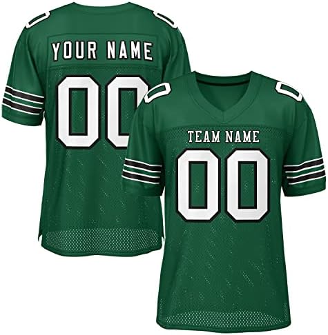 Custom Football Jersey Personalized Stitched/Printed Team Name & Number for Men Women Youth