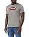 Levi's SETIN Neck Graphic H215 T-Shirt, Grigio (Midton), S Uomo