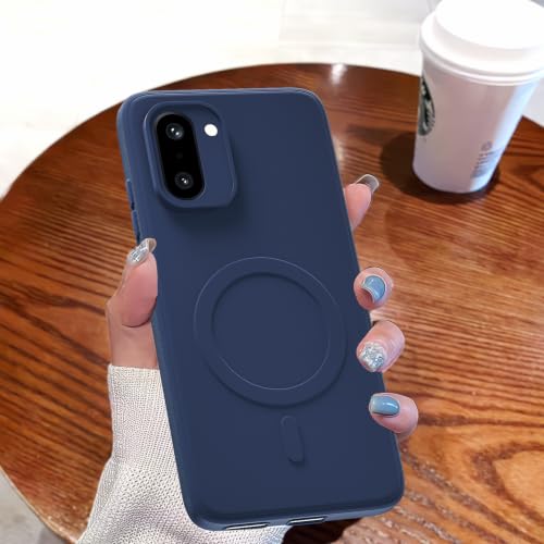 Image of Pikkme Back Cover for OnePlus 15R 5G Soft Matte Silicone Mag-Safe Design (Mag-Safe Not Support) Camera Protection | Slim Fit Bumper Cover (Blue)