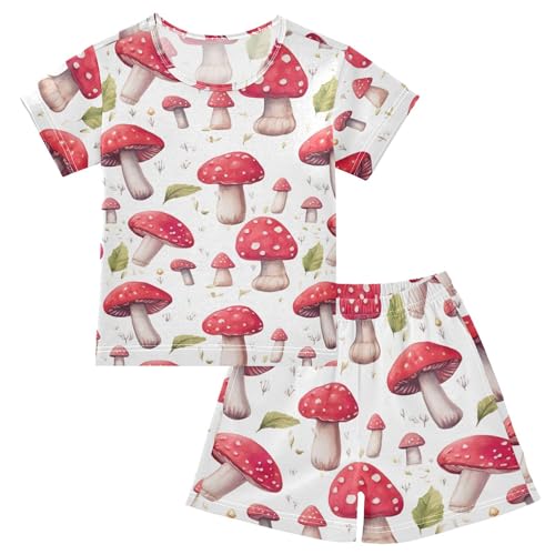 Mushroom Pajama Set Pajamas Sleepwear Nightwear Loungewear Clothes Set B04032553