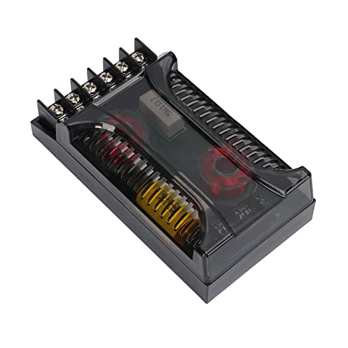 Divisore di Frequenza Audio per Auto, 2 Pezzi 12V Divisore di Frequenza per Altoparlante Audio per Auto Universale a 2 Vie Crossover Protezione Sovracorrente