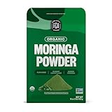 FGO Organic Moringa Oleifera Leaf Powder, 16oz Bulk Resealable Pouch, Sourced from India, Non-GMO, Packaging May Vary (Pack of 1)