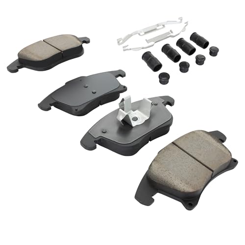 Image of QUALITY-BUILT Front Ceramic Brake Pads, Premium 1001-1653C, Compatible with 2013-2020 Ford /Lincoln (Fusion,MKZ,Police Responder Hybrid,SSV Plug-In Hybrid)