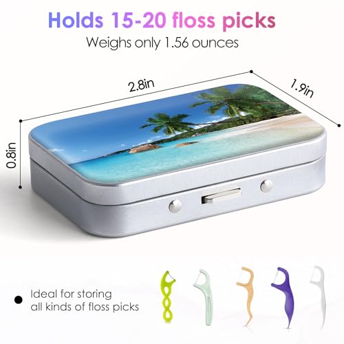 Image of Portable Dental Floss Case - Easy to Store Floss Picks, Perfect for Travel, Hotels, Dinners, Appointments, Landscape 3 Piece, 1 Foot (Pack of 1)