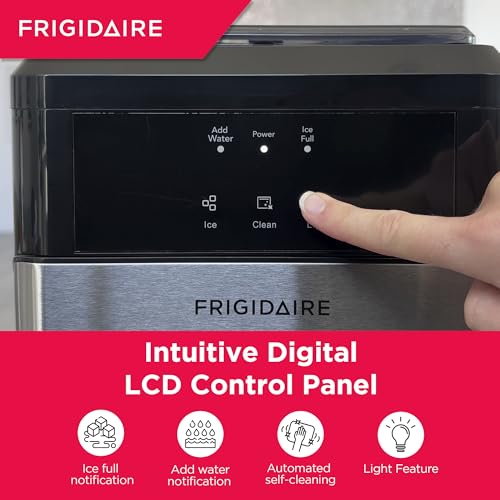 Frigidaire EFIC235-AMZ Countertop Crunchy Chewable Nugget Ice Maker, 44lbs per Day, Self Cleaning Function, 120 Volts - image 6