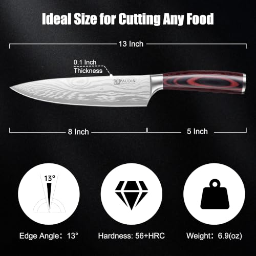 8in, High Carbon Stainless Steel Kitchen Knife  - image 7