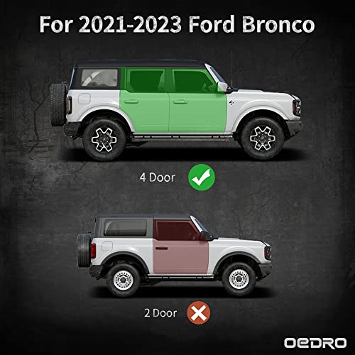 Estribos OEDRO 6 pulgadas para Ford Bronco 4 puertas miniatura 2