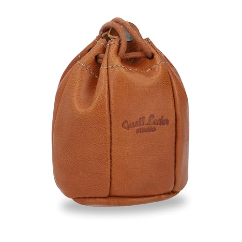 Gusti Cuir Studio Raven Blague à Tabac Pochette à Tabac étui à Tabac Sacoche à Tabac Homme Femme Cuir de Buffle Marron