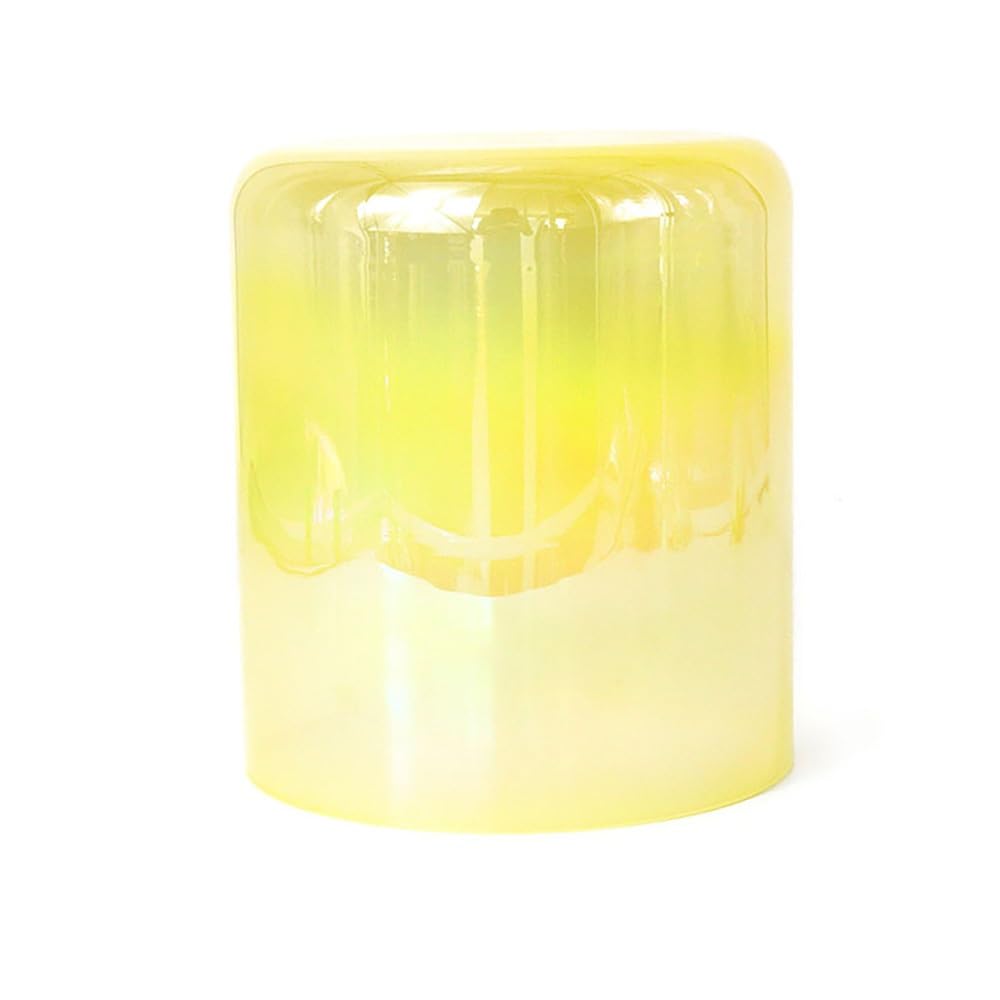 8 Inch Yellow Alchemy Crystal Singing Bowl, Sound Bowl Chakra Bowl, Gift For Yoga Meditation & Sound Healing, With Acrylic Striker & O-ring(D Note)