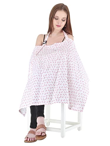 Image of Switchon Feeding Apron Cover Maternity Cover 100% Cotton Maternity Breastfeeding Multipurpose for Mothers