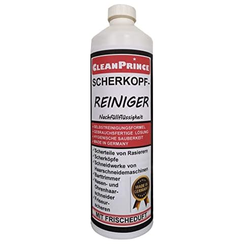 Shaving Head Cleaner for Refill 1 Litre 1000ml Scherkopf-Reiniger Cleaning Stations Fluid Shaver Nose Beard Trimmer Bartschneidemaschinen, Clippers and Nail File Nachfüllflüssigkeit Liquid Electric Cover