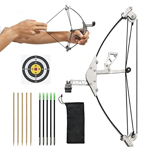 Runzkzy Mini Archery Bow Set Mini Compound Bows For Adults Compound Hunting Bow For Target Practice Leisure Recreation Backyard Archery Mini Bow And Arrow Shooting (Package 3) #TOP15