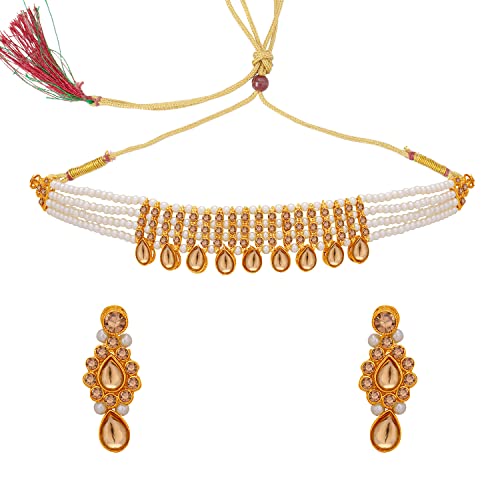 Image of Sukkhi Gold Plated Necklace Set For Women