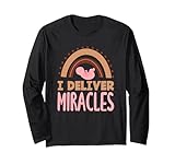 infermiera del travaglio e del parto i deliver miracles l&d nurse maglia a manica