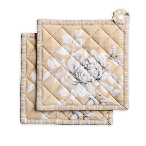 Maison d' Hermine Pot Holders 100% Cotton Potholders (8" x 8", Pack of 2)