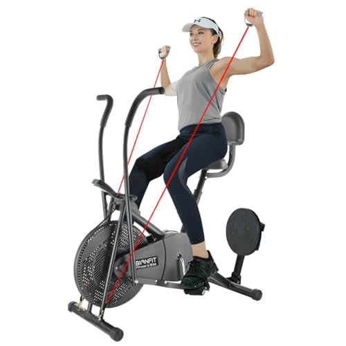 Image of BIONFIT Patented Design Exercise Cycle for Home, Men & Women Fitness | Gym Cycle with Attached Resistance Band | Max User Weight: 120 Kg | For Free Installation, Contact Bionfit Customer Care
