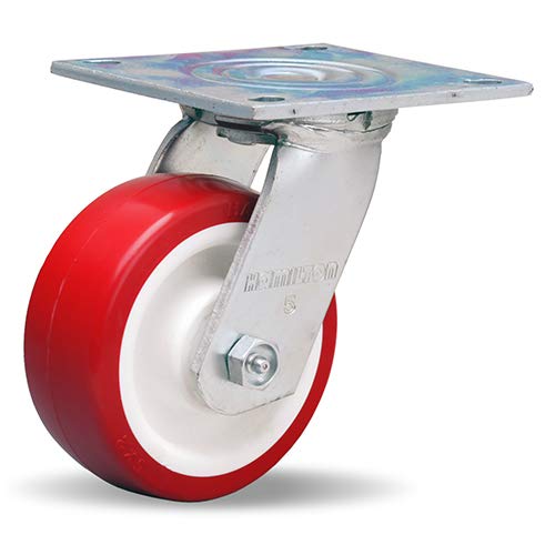 5" Hamilton (S-MS-5NF) Medium Service Swivel Caster Poly-Tech® Wheel