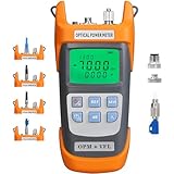 A-G710B Fiber Optic Power Meter Integrated Machine 15-70~+10dbm with LC Adapter SC/FC/ST Interface Adapter Fiber Optic Cable Tester Optical Power Meter