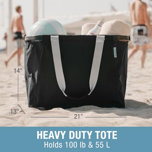 CleverMade Gear Hauler Pro Collapsible Tote, 55L, Midnight Black by CleverMade - Used condition - Image 3