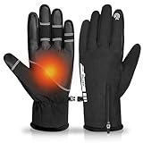 ihuan Wasserdicht Winterhandschuhe Herren Damen Winter Warm, Thermo Touchscreen Handschuhe, Winter Fahrradhandschuhe Herren Damen Für Laufen Wandern Radfahren